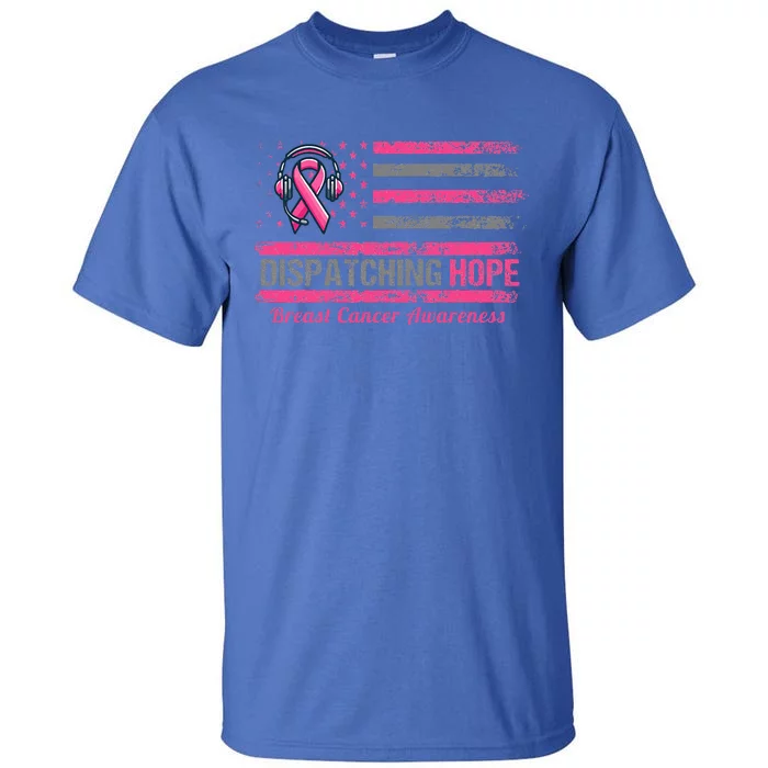 Dispatcher Breast Cancer Awareness Ribbon Tall T-Shirt