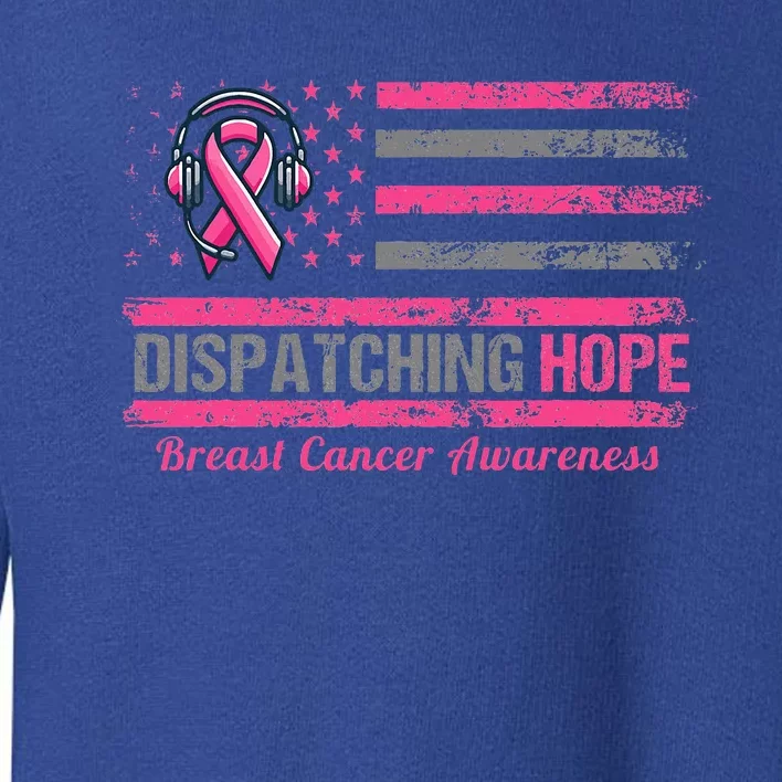 Dispatcher Breast Cancer Awareness Ribbon Toddler Sweatshirt