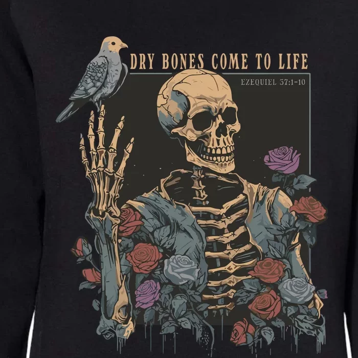 Dry Bones Come To Life Womens California Wash Sweatshirt