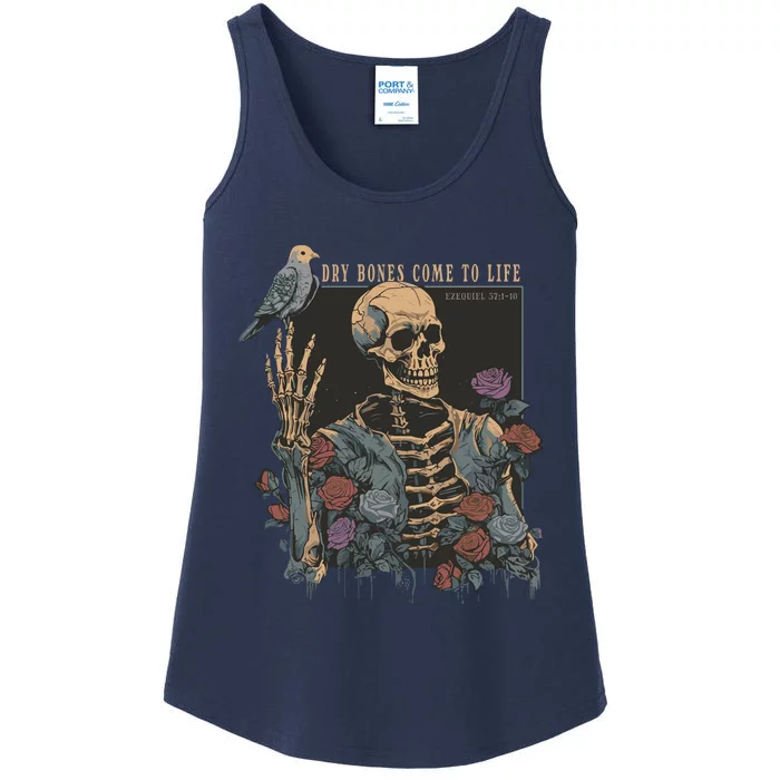 Dry Bones Come To Life Ladies Essential Tank