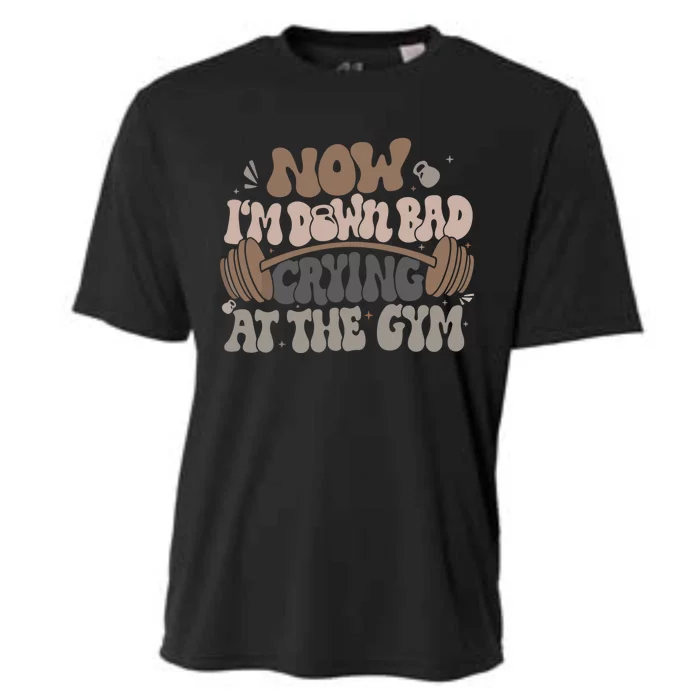 Down Bad Crying At The Gym Cute Gift Cooling Performance Crew T-Shirt