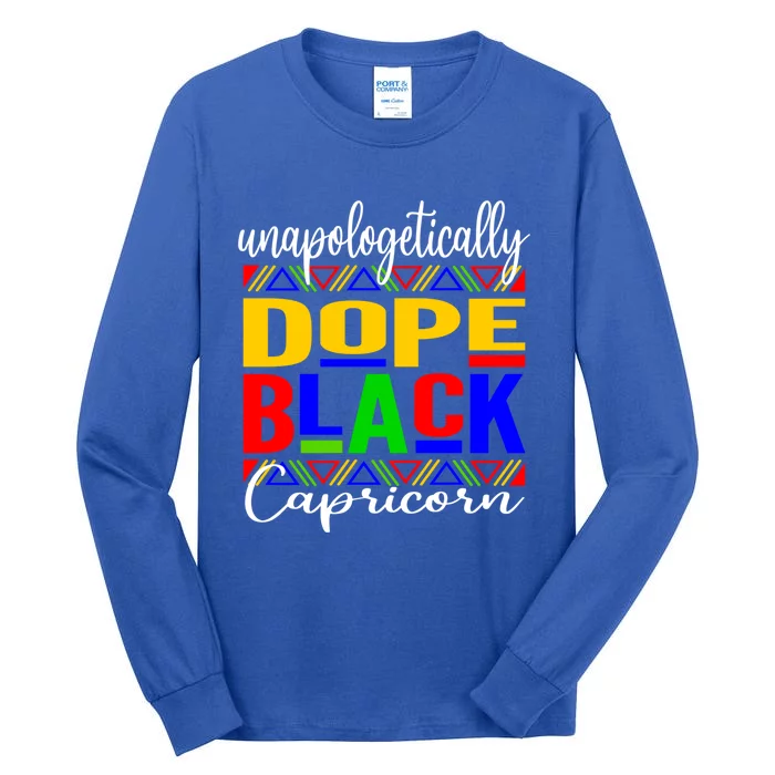 Dope Black Capricorn Capricorn Vibes Funny Gift Tall Long Sleeve T-Shirt