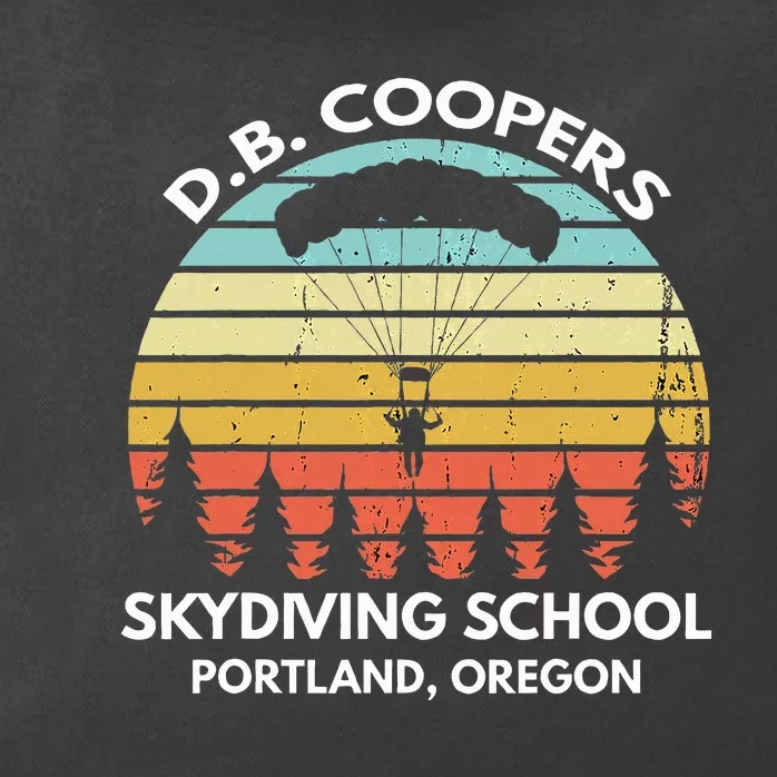 D. B. Coopers Skydiving School Portland Oregon Zip Tote Bag