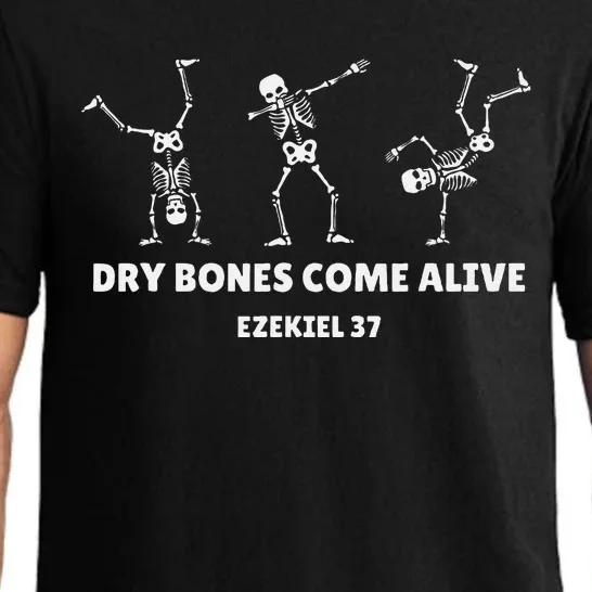 Dry Bones Come Alive Halloween Christian Dancing Skeleton Pajama Set