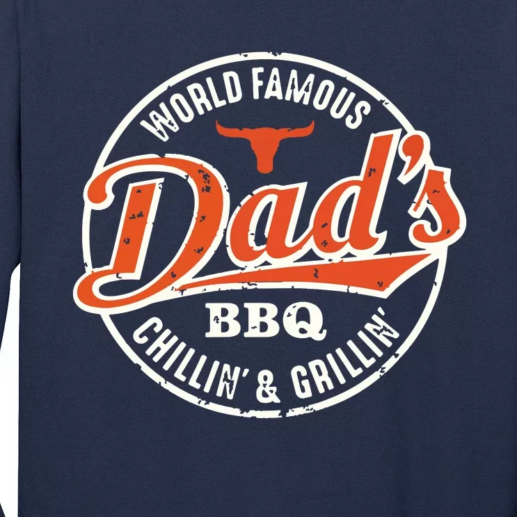 Smoking Meat Gifts for Men BBQ Smoker Grill Barbecue DAD Long Sleeve T-Shirt