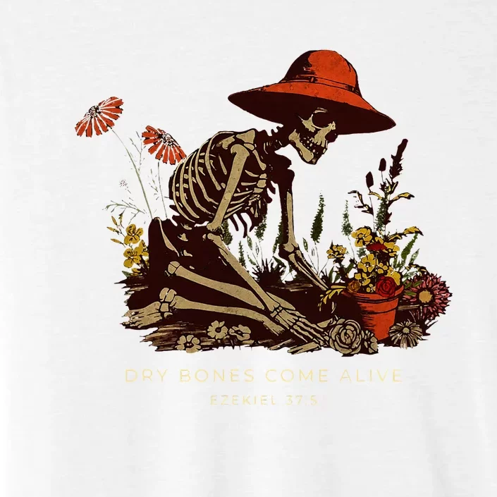 Dry Bones Come Alive Funny Skeleton Flower ChromaSoft Performance T-Shirt