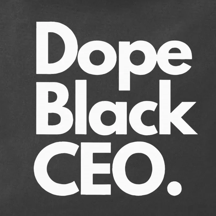 Dope Black Ceo Melanated Bussiness Owner Month Zip Tote Bag