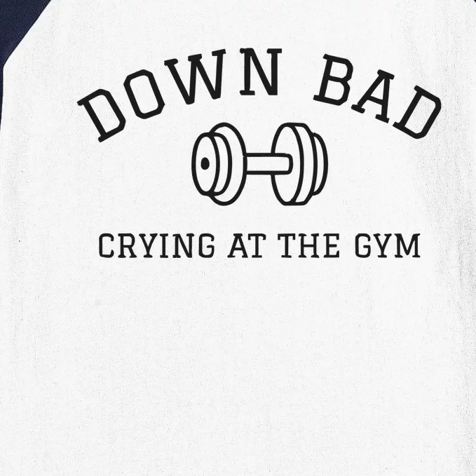 Down Bad Crying At The Gym Ttpd Baseball Sleeve Shirt