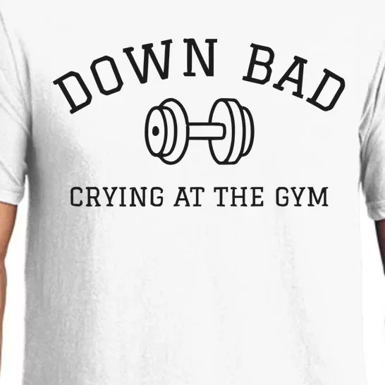 Down Bad Crying At The Gym Ttpd Pajama Set