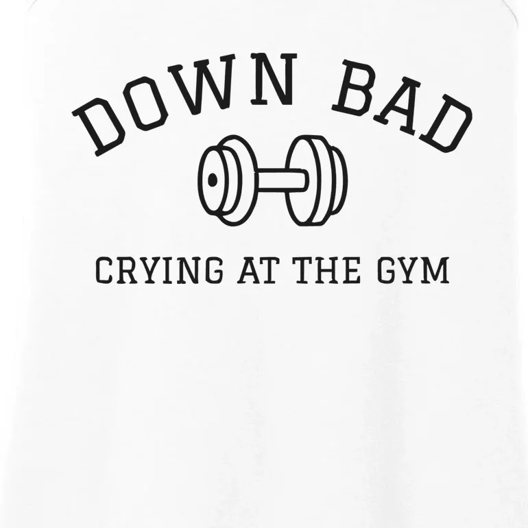 Down Bad Crying At The Gym Ttpd Ladies Essential Tank