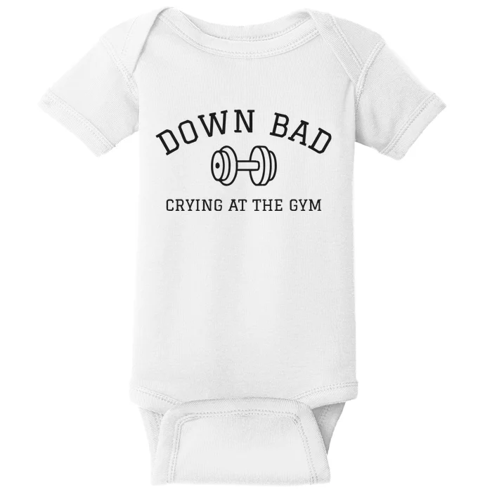 Down Bad Crying At The Gym Ttpd Baby Bodysuit