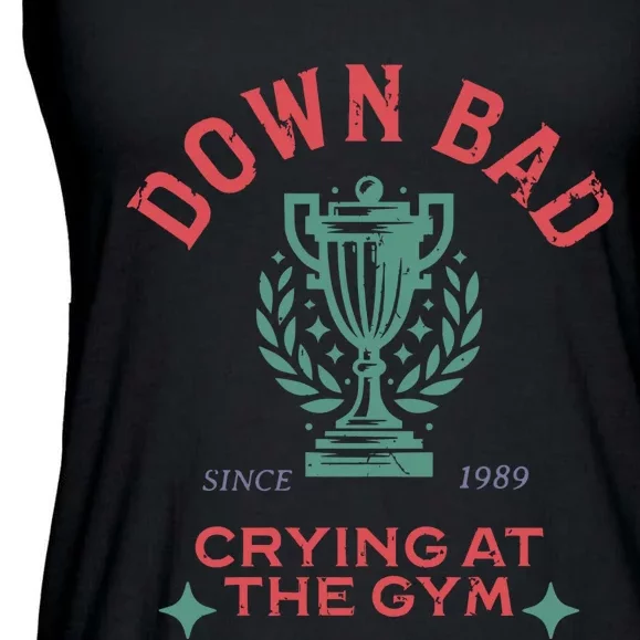 Down Bad Crying At The Gym Since 1989 Ttpd Ladies Essential Flowy Tank