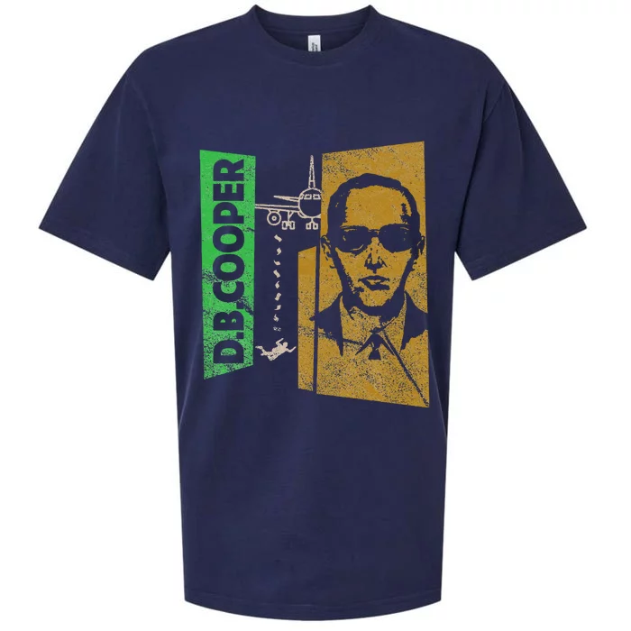 D. B. Cooper Skyjacker Hijack Retro 60s Style Graphic Sueded Cloud Jersey T-Shirt