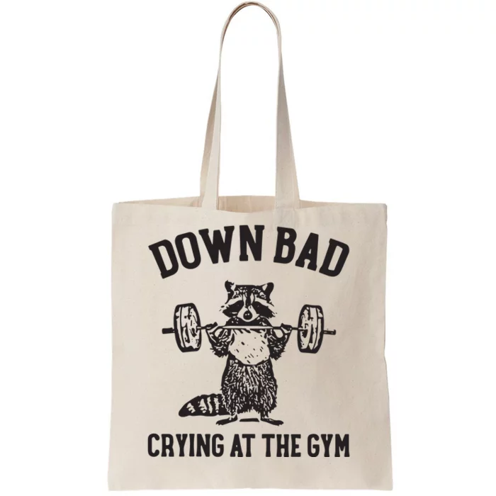 Down Bad Crying At The Gym Tote Bag