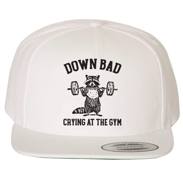 Down Bad Crying At The Gym Wool Snapback Cap