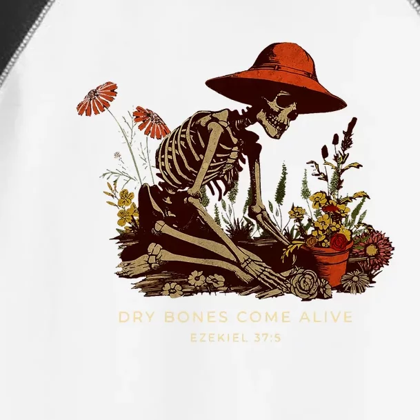 Dry Bones Come Alive Funny Skeleton Flower Toddler Fine Jersey T-Shirt