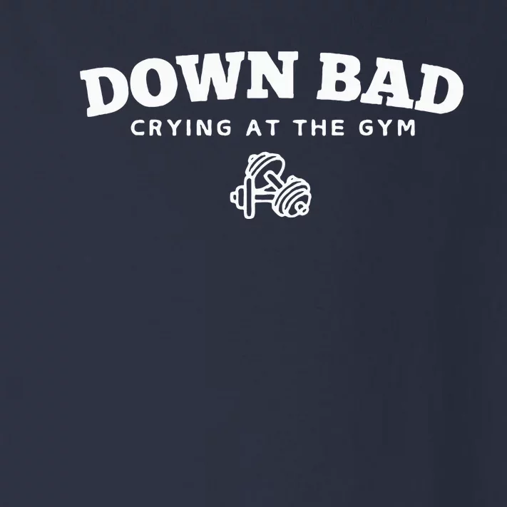 Down Bad Crying At The Gym Toddler Long Sleeve Shirt