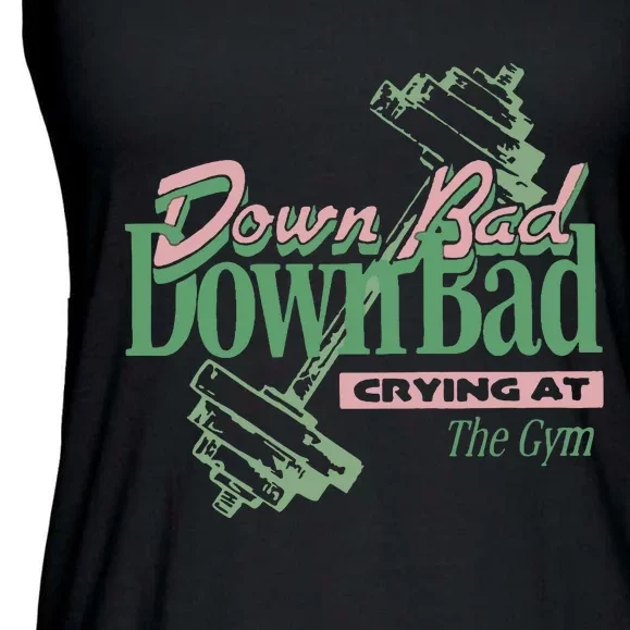 Down Bad Crying At The Gym Ladies Essential Flowy Tank