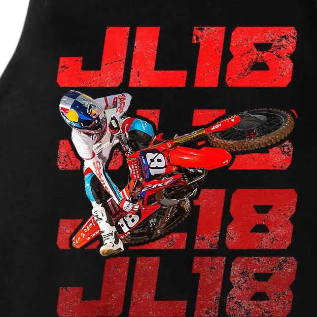 Dirt Bike Design Motocross And Supercross Dad Fathers Day Ladies Tri-Blend Wicking Tank