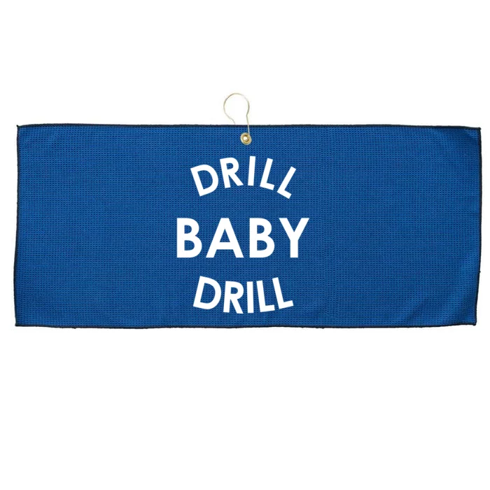 Drill Baby Drill Gas Oil Rig Oilfield Large Microfiber Waffle Golf Towel