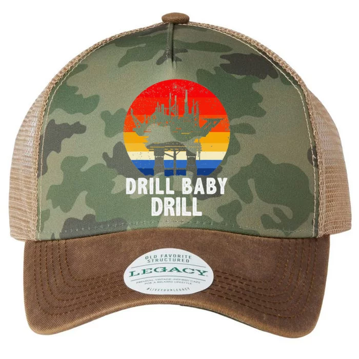 Drill Baby Drill Drilling Oilfield Trash Oil And Gas Legacy Tie Dye Trucker Hat