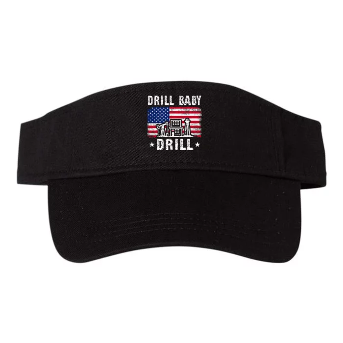 Drill Baby Drill Trump 2024 4th Of July Political Valucap Bio-Washed Visor