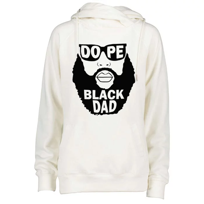 Dope Black Dad Gift Fathers Day Womens Funnel Neck Pullover Hood