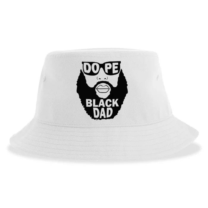 Dope Black Dad Gift Fathers Day Sustainable Bucket Hat