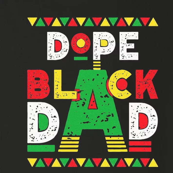 Dope Black Dad African American Black Dad Pride Fathers Day Toddler Long Sleeve Shirt