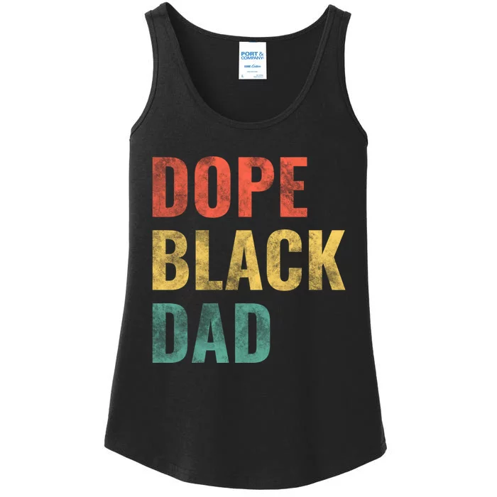 Dope Black Dad Funny Gift Ladies Essential Tank