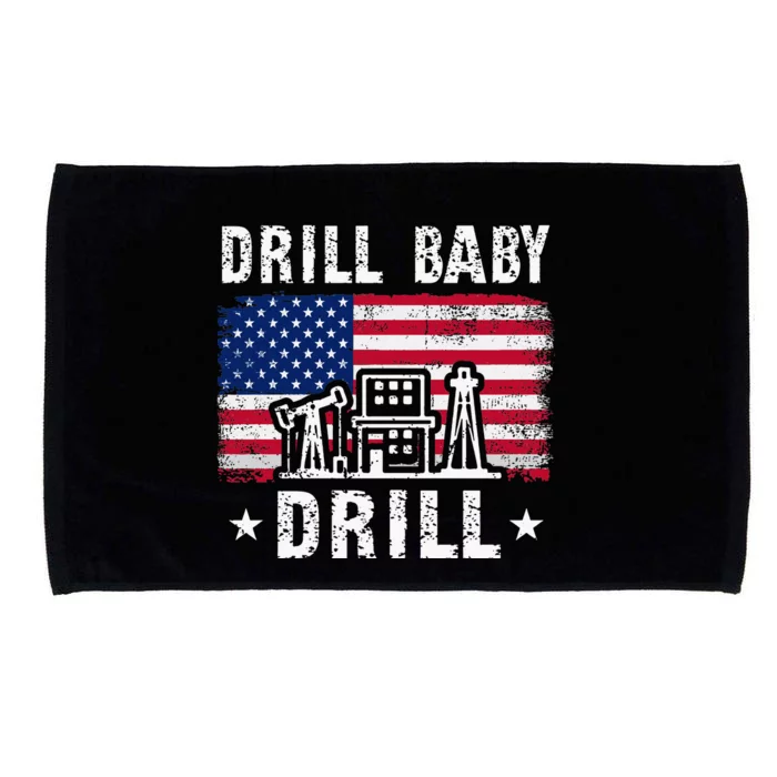 Drill Baby Drill Trump 2024 4th Of July Political Microfiber Hand Towel