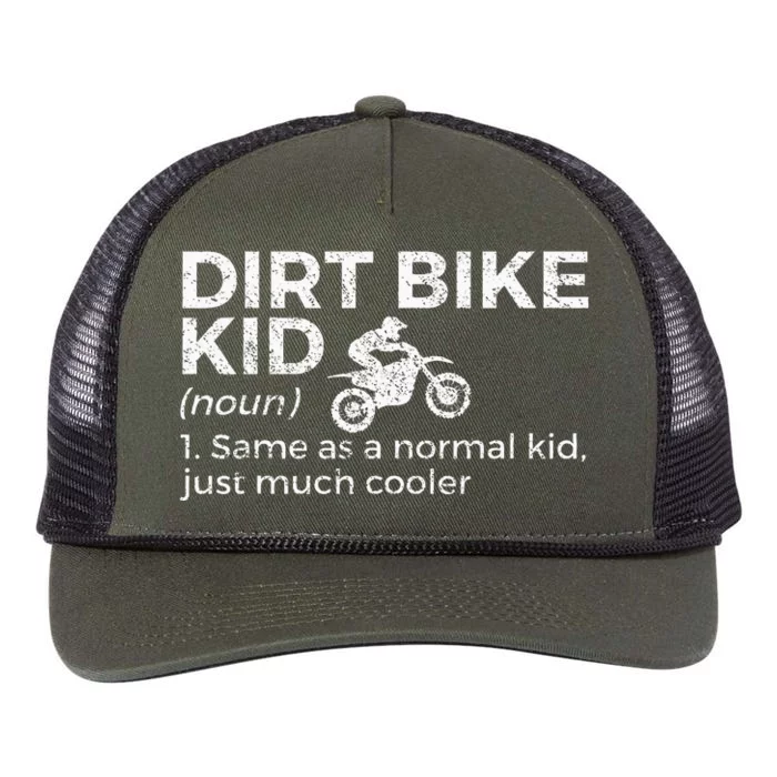 Dirt Bike Definition Motocross Retro Rope Trucker Hat Cap