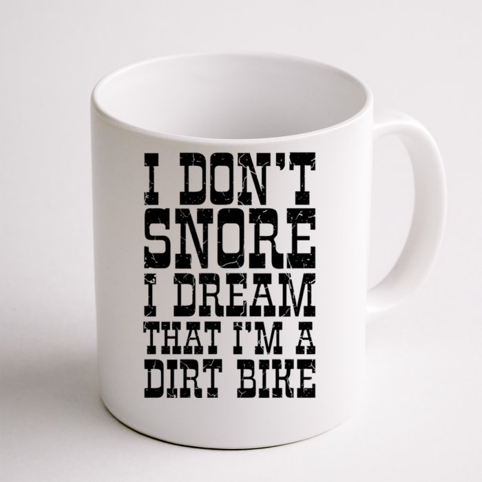 Dirt Bike Dad Funny Motocross Dont Snore Motorcycle Grandpa Gift Front & Back Coffee Mug