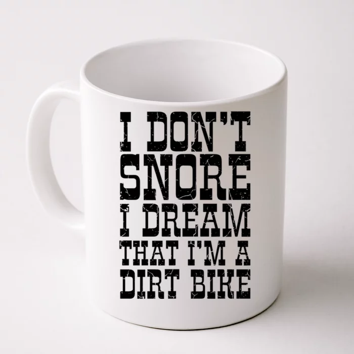 Dirt Bike Dad Funny Motocross Dont Snore Motorcycle Grandpa Gift Front & Back Coffee Mug