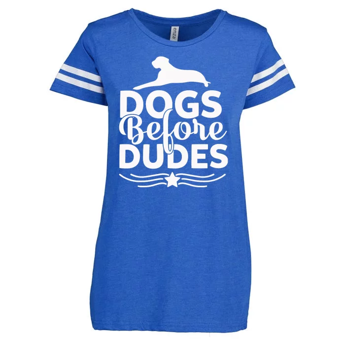 Dogs Before Dudes Enza Ladies Jersey Football T-Shirt