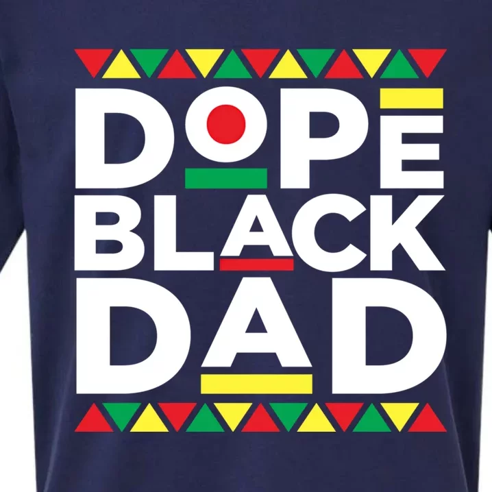 Dope Black Dad Matter Black History Month Pride Fathers Gift Meaningful Gift Sueded Cloud Jersey T-Shirt