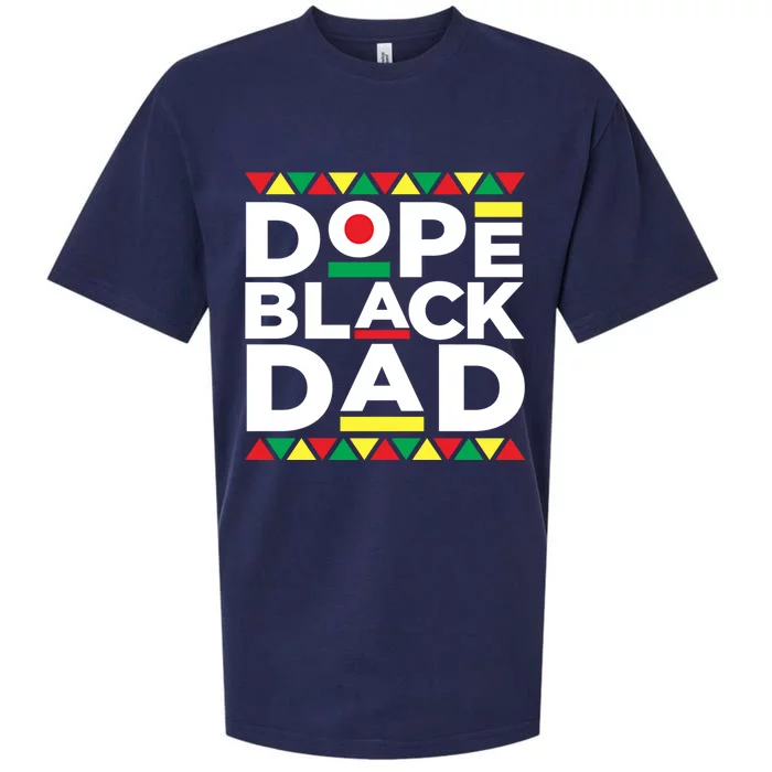 Dope Black Dad Matter Black History Month Pride Fathers Gift Meaningful Gift Sueded Cloud Jersey T-Shirt