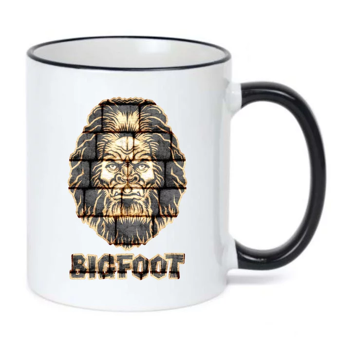 Distressed Bigfoot Black Color Changing Mug