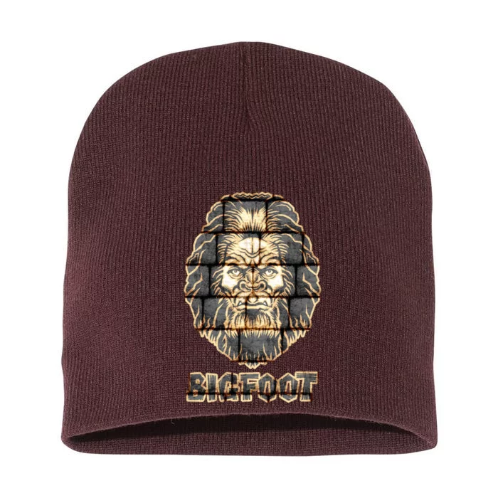 Distressed Bigfoot Short Acrylic Beanie