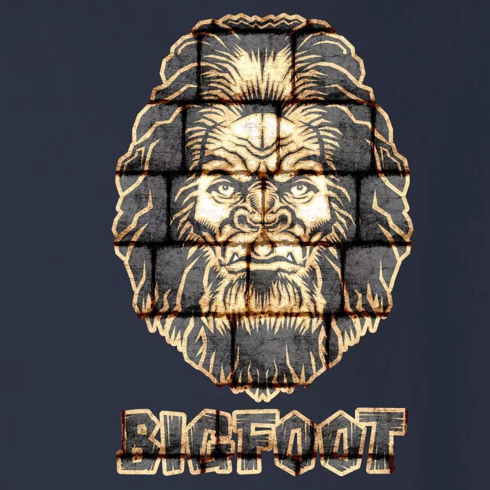 Distressed Bigfoot Toddler Long Sleeve Shirt