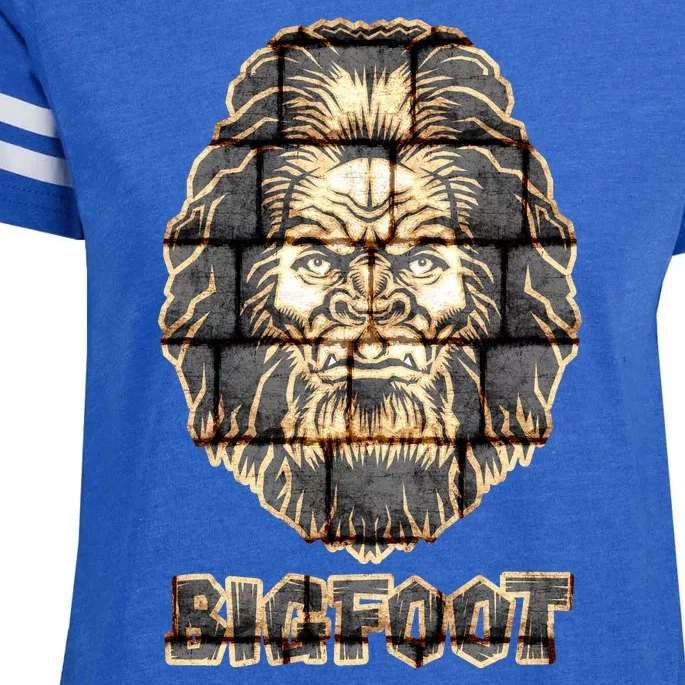 Distressed Bigfoot Enza Ladies Jersey Football T-Shirt