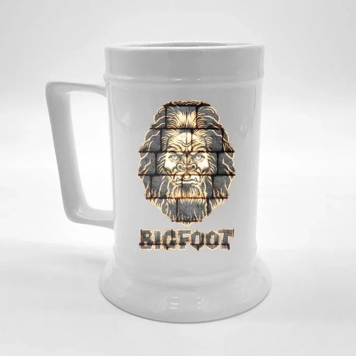 Distressed Bigfoot Front & Back Beer Stein