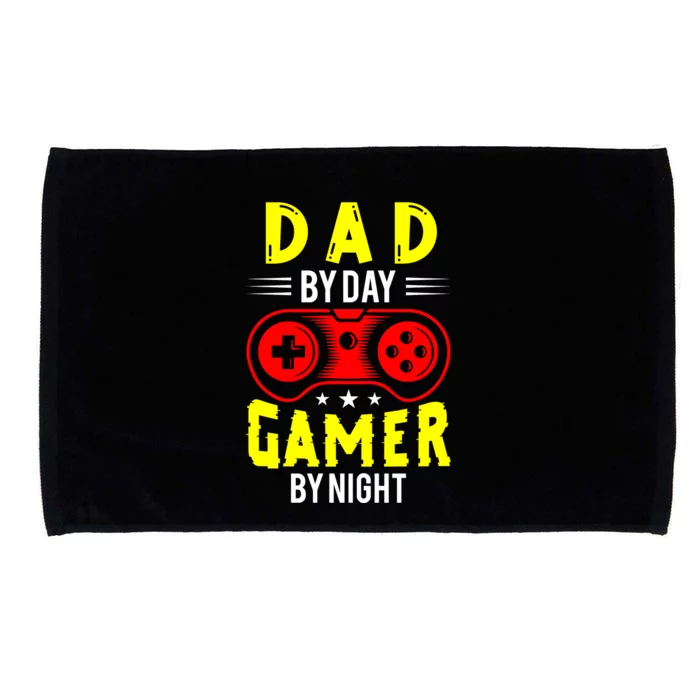 Dad By Day Gamer By Night T Microfiber Hand Towel