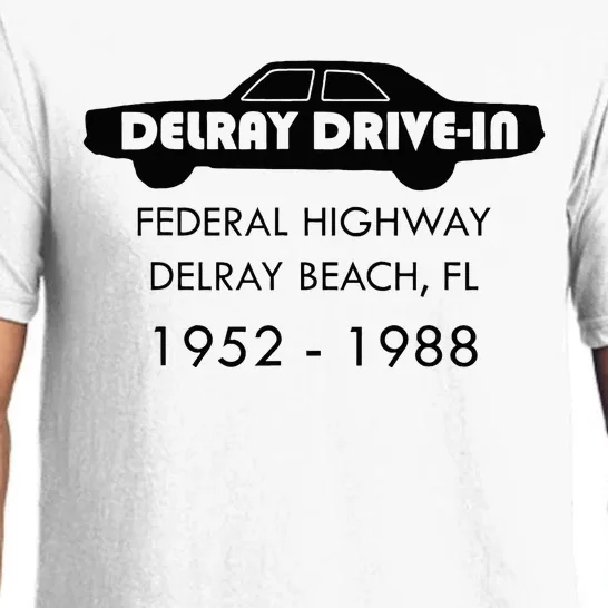 Delray Beach Drive In Theater Pajama Set