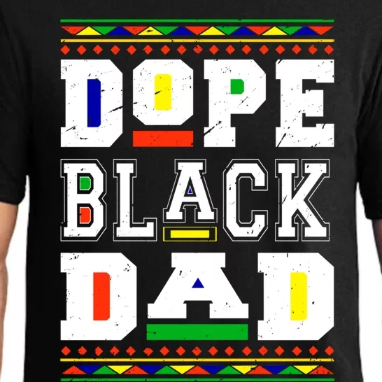 Dope Black Dad Matter African Melanin Black History Month Gift Pajama Set