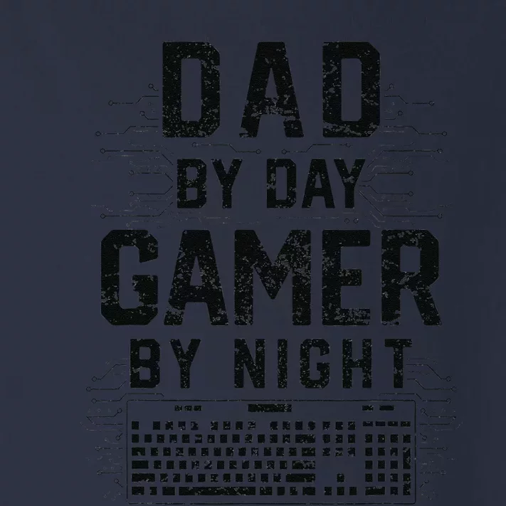 Dad By Day Gamer By Night Funny Fathers Day Gaming Gift Toddler Long Sleeve Shirt