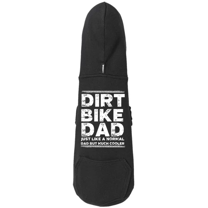 DIRT BIKE DAD Bike Cute Gift Motocross Enduro Funny Gift Doggie 3-End Fleece Hoodie