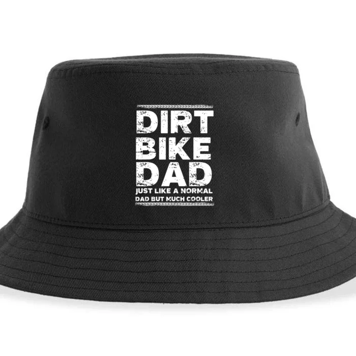 DIRT BIKE DAD Bike Cute Gift Motocross Enduro Funny Gift Sustainable Bucket Hat