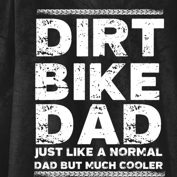 DIRT BIKE DAD Bike Cute Gift Motocross Enduro Funny Gift Hooded Wearable Blanket