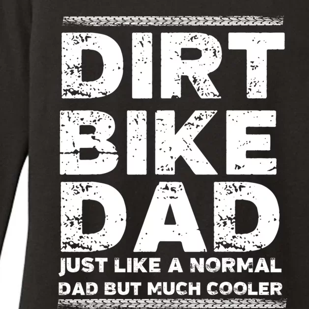 DIRT BIKE DAD Bike Cute Gift Motocross Enduro Funny Gift Womens CVC Long Sleeve Shirt